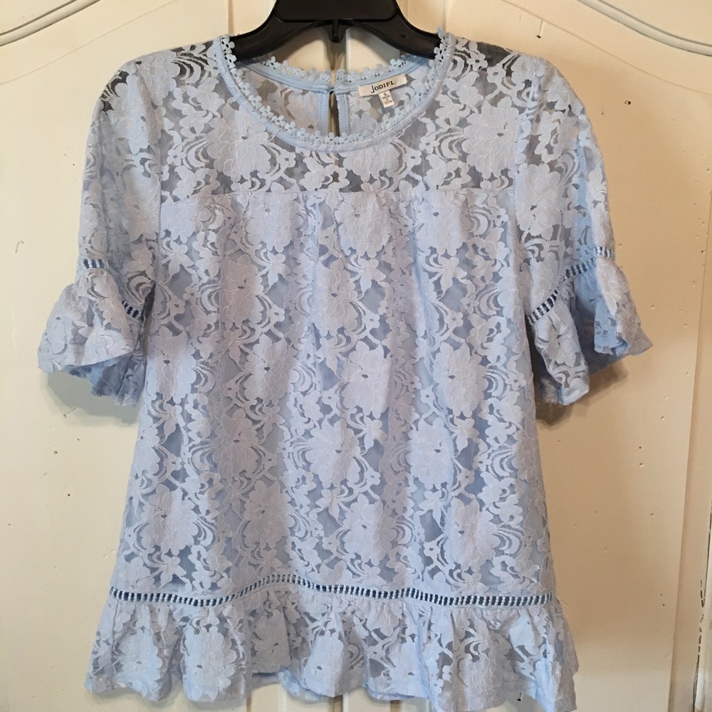 Jodifl Floral Lace Boutique Blouse